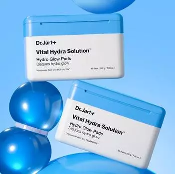 Dr. Jart+ Vital Hydra Solution Hydro Glow Pads 200g, 60 pads AUTHENTIC STORE