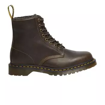 Доктор. Ботинки на шнуровке Martens 1460 из кожи Grizzly с подкладкой из искусственного меха оливковые мужские кроссовки зеленые 31873538 41