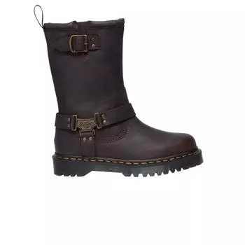 Dr. Martens Кроссовки Anistone High Leather Biker Boot темно-коричневые унисекс 31901201 38