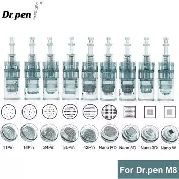 Dr.Pen M8 оригинальные игольчатые картриджи комплект сменные одноразовые ручки для дермы сменные иглы иглы для микронидлинга 5 шт./лот