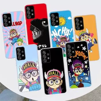 Dr Slump Arale Anime Phone Case For Samsung Galaxy A53 A52 A73 A72 A12 5G A13 A22 A23 A32 A33 A02S A03S A42 A43 A50S Coque Samsung A52