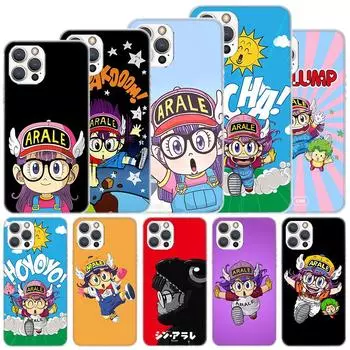 Dr Slump Arale Anime Soft Case For iPhone 11 12 13 Mini 14 Pro Max Apple Phone Cover X XS XR SE 7 Plus 8 + 6 6S 5S Funda Coque iPhone 11