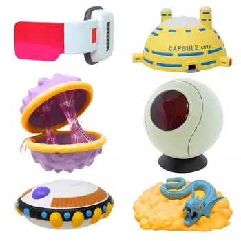 Dragon Ball Item Collection Set of 6 Scouter Round Spaceship Spaceship Capsule Corporation Snake Path Egg vol.2 Frieza s Cell s