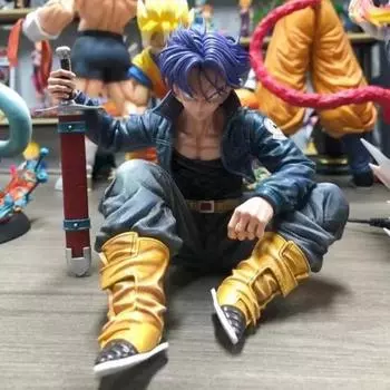 Dragon Ball Z Аниме Фигурка Стволы Фигурка Супер Сайян Gk Статуя из ПВХ Модель Украшения Коллекция Игрушка Кукла Рождественский Подарок