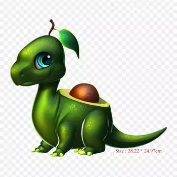 Dragon Mania Legends авокадо Dragon Dragon Mania Legen Утюг на теплопередаче Печать Виниловые нашивки Наклейка для одежды Аппликации «сделай сам» Моющиеся нашивки