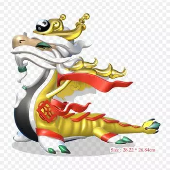 Dragon Mania Legends Taiyi Zhenren Taiyi Zhenren Drago термопереносная печать с термопереносом, виниловые нашивки, наклейки для одежды, аппликации «сделай сам», моющиеся нашивки