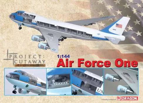 Dragon Президентский самолет США Air Force One Окрашенная модель 1/144 747-400 полуготовая