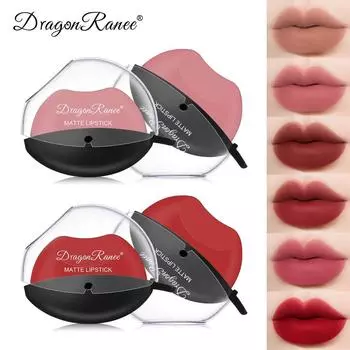Dragon Ranee Make-up Губная помада типа Lazy Lip Помада не легко смывается, макияж с туманной поверхностью, матовая помада Большая красная помада 01