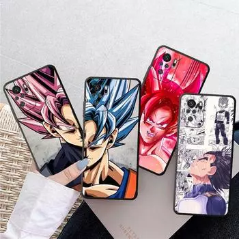 Dragon Z Phone Case for Xiaomi Redmi Note 9S 11T 9 8 10 Lite 11S 11 Pro 8T 10S 7 Note10 Silicone Black Cases Sons Gokus Cover Redmi Note 7
