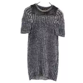 Drawer Striped Pattern Short sleeve mini dress 2 made in Japan Women Used
