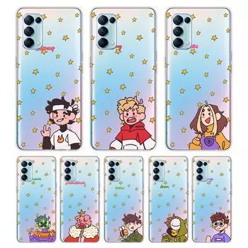 Dream Smp For OPPO Reno7 SE 6 5 Z F 4G 5G Find X2 X3 Neo Lite Pro Plus Transparent Soft Phone Case Coque OPPO Reno5 F 4G