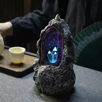 Dreamy Crystal Cave Resin Incense Burner Creative Home Furnishings Home Furnishings Housewarming and Gift Giving