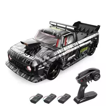 Дрифт-машинка с дистанционным управлением, 1:12 4WD перезаряжаемый электрический игрушечный автомобиль 30 км/ч высокоскоростной гоночный автомобиль 2 Battery чёрный