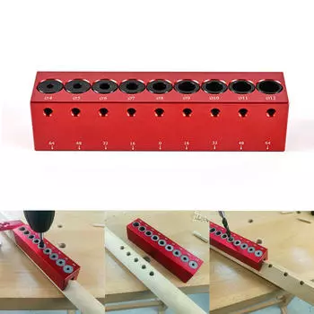 Drill Guide Jig Block Multifunctional Accessory Aluminum Alloy Positioning Tool Sturdy