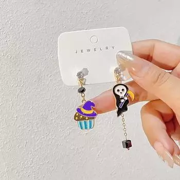 Drop Earrings Magic Hat Dangle Ear Hook Halloween Earrings Halloween Dangle Earring Women Ear Studs B
