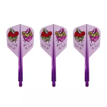 Дротики TRiNiDAD CONDOR AXE Rose of the Heart Прозрачные Нацуми Ивата (Маленький, Большой, Фиолетовый) - модель