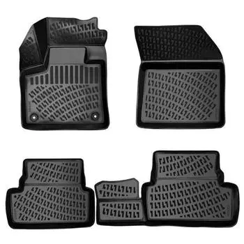 DS Automobiles DS 7 Crossback - Puretech Bluehdi (2018-2022) High-Quality and Durable Rubber Car Floor Mats - Odorless, Non-Slip, Long-Lasting