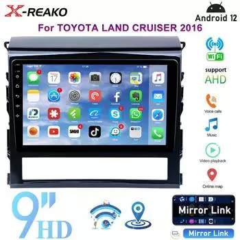 DSP Carplay для Toyota Land Cruiser 2016 + Android Auto Мультимедийный Видеоплеер GPS Навигация Автомобильный Радиоприемник Стерео Головное Устройство 4 core 1GB+32GB carplay