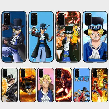DT18 One Piece Sabo Case for Xiaomi Poco X6 X4 M5 M6 F5 F6 C65 C55 C50 C51 C40 Redmi Note 7 8 14C A3X 13C 12C 11 10A 9C Pro Black Soft Cover Xiaomi Poco M6 Pro 4G капри