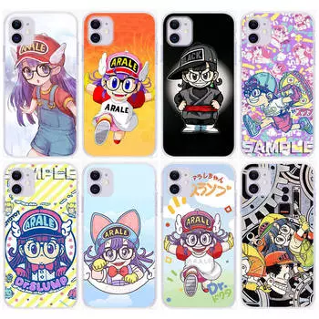 DT34 Доктор. Чехол Slump Arale для Samsung A04 A14 A23 A34 A54 M23 M33 M52 M53 Realme 10 9 C30S C35 C55 VIVO Y02S Y21 Y33S Y51 X80 Pro Прозрачная крышка Samsung A04s ирис