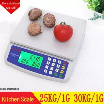 DT580 Мини цифровые кухонные и пекарские весы (1г-30кг Вместимость) Battery Model