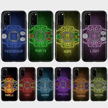 Чехол DT6 Digimon Digivices для OPPO Reno 8 6 5 4 Pro Find X3 A17 A31 A38 A40 A53 A54 A55 A74 A76 A78 A77 A80 A94 A95 A96 Lite Черный Мягкий Чехол OPPO A53S 5G капри