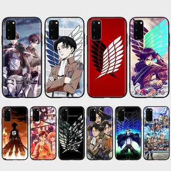 DT9 Attack On Titan Case for Xiaomi Poco X6 X4 M5 M6 F5 F6 C65 C55 C50 C51 C40 Redmi Note 7 8 14C A3X 13C 12C 11 10A 9C Pro Black Sofe Cover Redmi 9 кожа буйвола