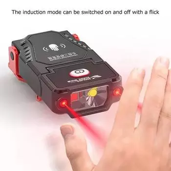 Dual Light Source Induction Head Clip Cap Headlight Strong Light Rechargeable Outdoor Night Fishing Hunting Lightin Brim Light