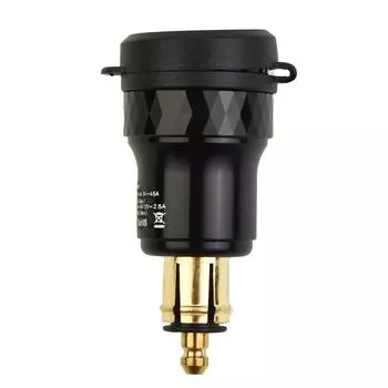 Dual USB Charger Adapter for BMW Bikes, Charge 2 Devices Simultaneously, CNC Aluminum Alloy Shell for Longevity CHINA