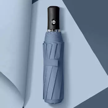 Dual-Use Umbrella Automatic Open/Close Eight Ribs 96cm Diameter for Rain and Shine Use