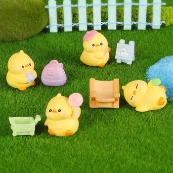 Duckling Micro Landscape Gardening Ornaments DIY Succulent Plant Decoration Cake Accessories Handicrafts