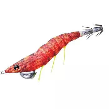 DUEL Egi Squid Fishing Lure Приманка Dirt Master Fishing Tackle Fishing Tackle Fishing Tackle Bait Tree Egi Trick Big Size 10g Red Real Kuruma Shrimp