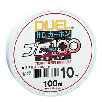 DUEL Fluoroline HD Carbon Pro 100S Прозрачный H1203 Нет. 1.0 Нет. 1,0
