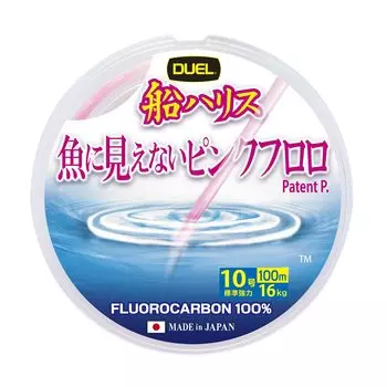 DUEL pink fluoro ship invisible to fish Harris 100m No. 10