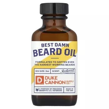 Duke Cannon Supply Co., Лучшее масло для бороды, красное дерево, 3 унции.