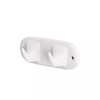 Dulton Porcelain 2 Prong 2 A timeless Ceramic DIY Wall Height Width Depth Hook, Row, classic, Parts, Hanging, 6.1cm, 15.9cm, 5.2cm, Y-0617/2