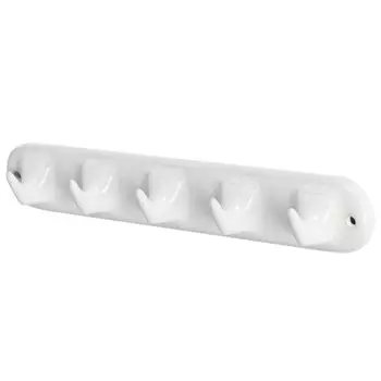 Dulton Porcelain 5 Prong A timeless Ceramic DIY Wall Height Width Depth Hooks, 5-piece Set, classic, Parts, Hanging, 6.1cm, 37.9cm, 5.2cm, Y-0617/5