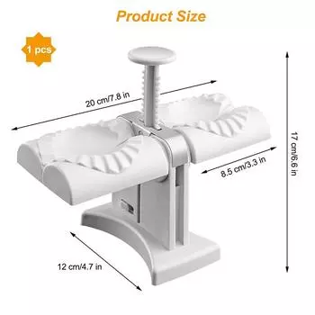 Dumpling Maker Double Head Dumpling Maker Automatic Dumpling Maker Dumpling Mould Quick Convenient for Making DumplingsKitchen белый
