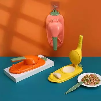 Dumpling Press Skin Maker Dumpling Maker 2 in 1 Kitchen Jiaozi Mould Household Manual Baking Pastry Machine Kitchen Accessories зелёный