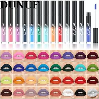 DUNUF 32 Color Многоцелевой матовый блеск для губ 01