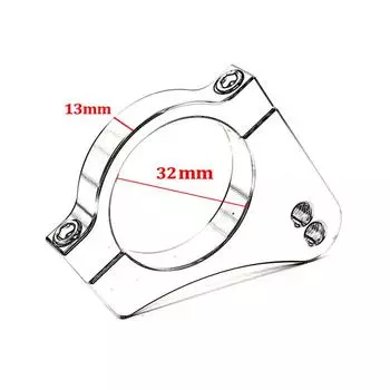 Durable 32mm Aluminium Steering Damper Fork Frame Clamp Bracket Motorcycle Black