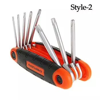 Durable 8 In 1 Multifunctional Hand Tool Hexagon Spanner Hexagonal Wrench Screwdriver Set Style-2