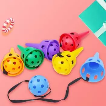 Durable Comfortable Hands Feeling Hand-eye Coordination ABS Child Sense Throw Ball Outdoor Toy Catch зелёный