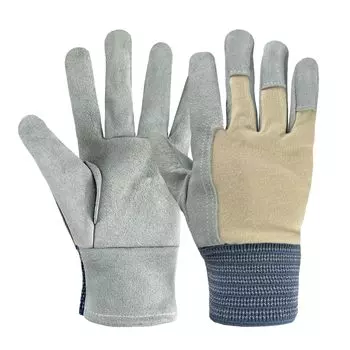 Durable cowhide work gloves L highly breathable work gloves perfect for construction and pruning [DAYKET] size Anti-puncture, anti-slip, sites,