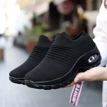 Durable Mesh Shoes for Women with Trendy Fabric Design Comfortable Breathable Lightweight and Easy To Walk with Just One Foot 40
