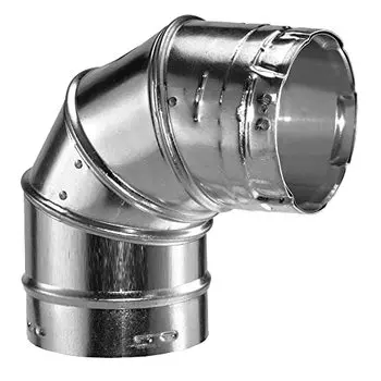 DuraVent B 90DEG Вентиляционный отвод, 3, алюминий