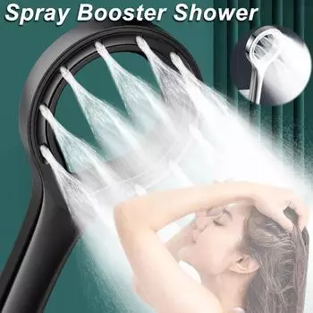 Душевые головки Heart Ring Spray Booster Душевая головка высокого давления с регулируемой струей воды Смеситель для душа Rain Аксессуары для ванной комнаты