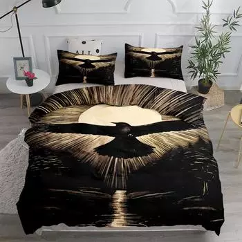 Dusk Raven Poe пододеяльник комплект King Queen Double Full Twin Single Size комплект постельного белья EU single(135x200cm)