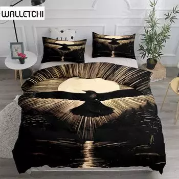 Dusk Raven Poe пододеяльник комплект King Queen Double Full Twin Single Size комплект постельного белья EU single(135x200cm)