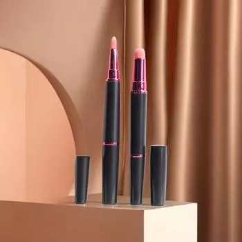 dustproof Concealer brush Long handle Smudge brush New Double-headed lip brush Make Up Double Head
